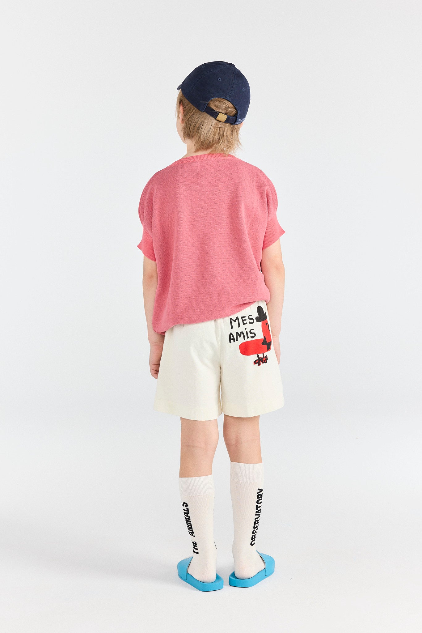 Raw White Pelican Short Sweatpants MODEL BACK