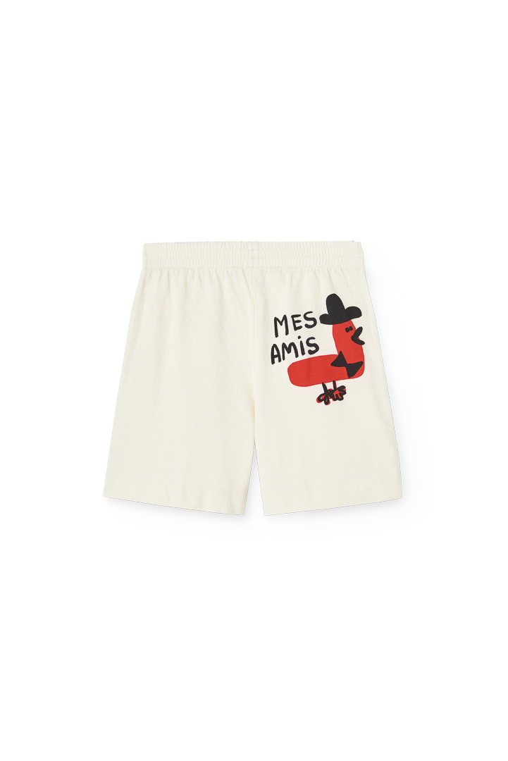Raw White Pelican Short Sweatpants PRODUCT BACK