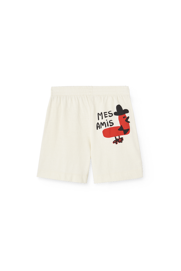 Raw White Pelican Short Sweatpants PRODUCT BACK
