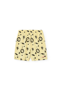 Soft Yellow Mole Bermuda Shorts COVER