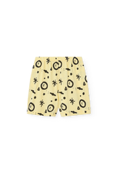 Soft Yellow Mole Bermuda Shorts PRODUCT BACK