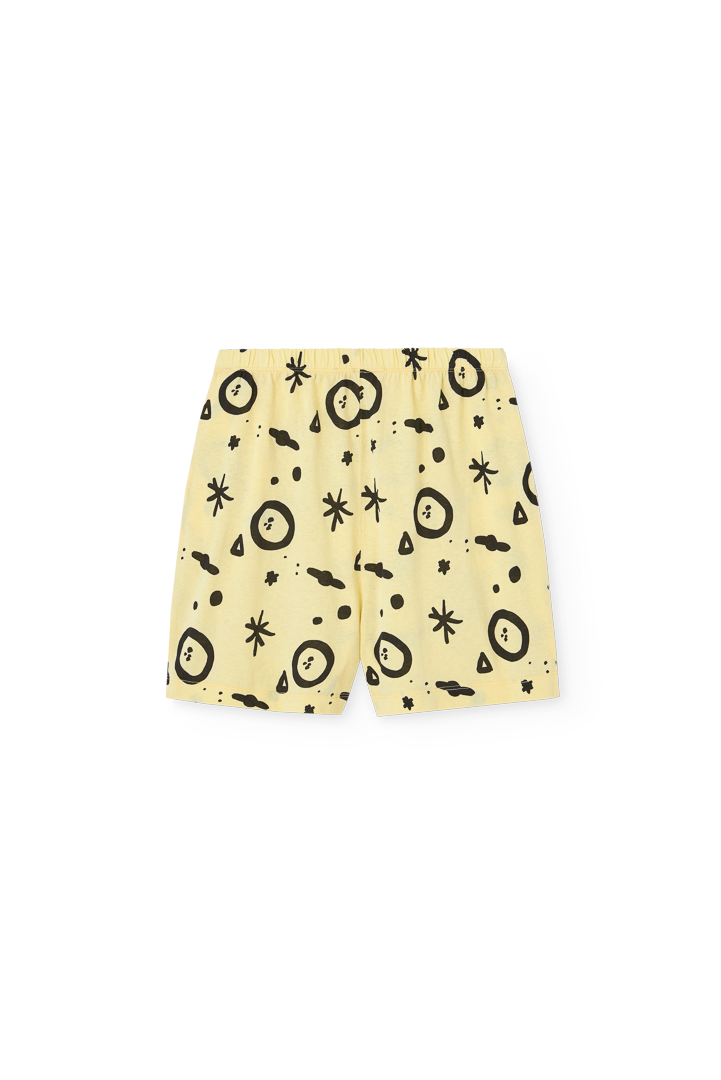 Soft Yellow Mole Bermuda Shorts PRODUCT BACK
