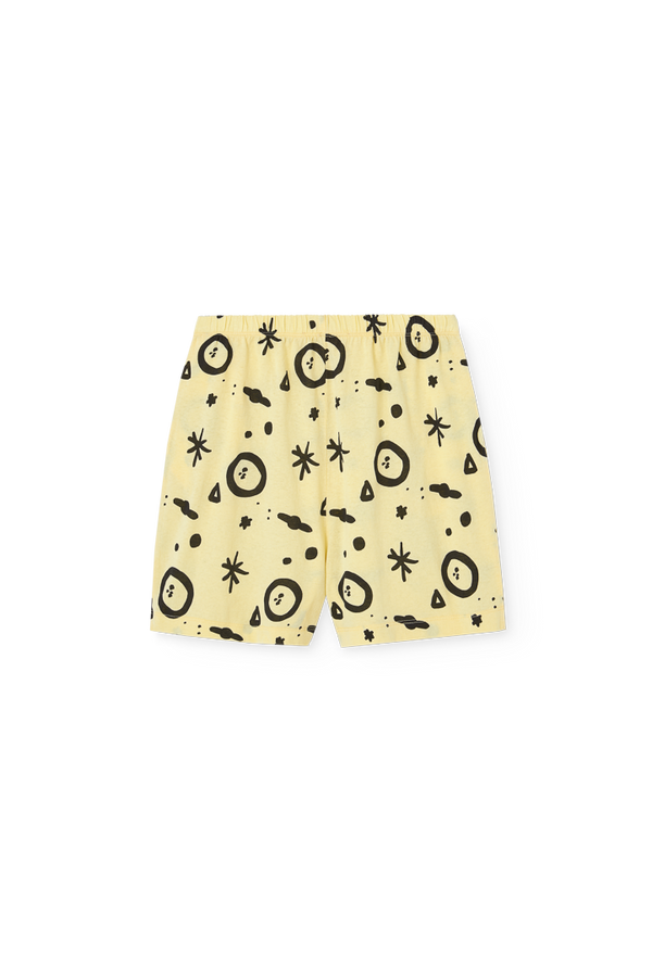 Soft Yellow Mole Bermuda Shorts PRODUCT BACK