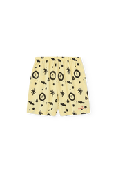 Soft Yellow Mole Bermuda Shorts PRODUCT FRONT