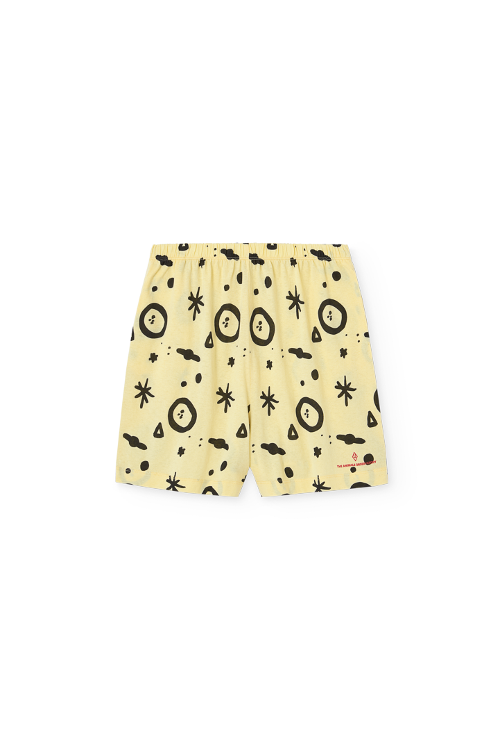 Soft Yellow Mole Bermuda Shorts PRODUCT FRONT