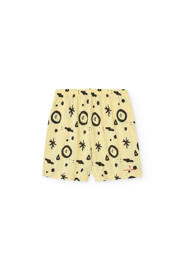 Soft Yellow Mole Bermuda Shorts PRODUCT FRONT
