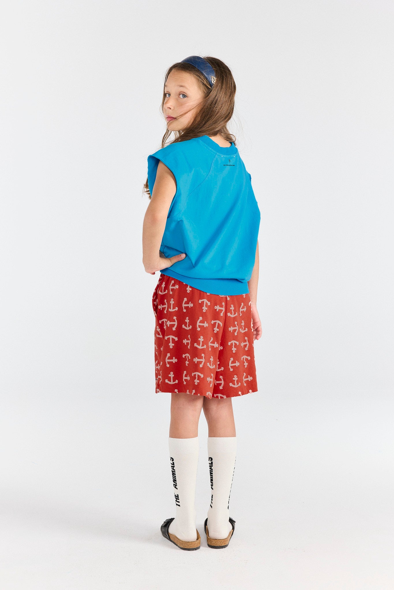 Anchors Mole Bermuda Shorts MODEL BACK