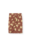 Brown Turkey Pleat Skirt