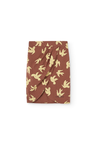 Brown Turkey Pleat Skirt COVER