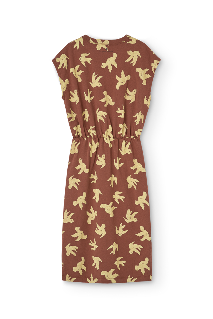 Brown Orca Midi Dress PRODUCT BACK