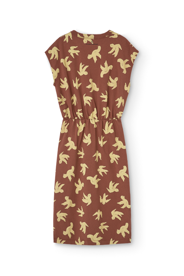 Brown Orca Midi Dress PRODUCT BACK