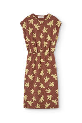 Brown Orca Midi Dress PRODUCT FRONT