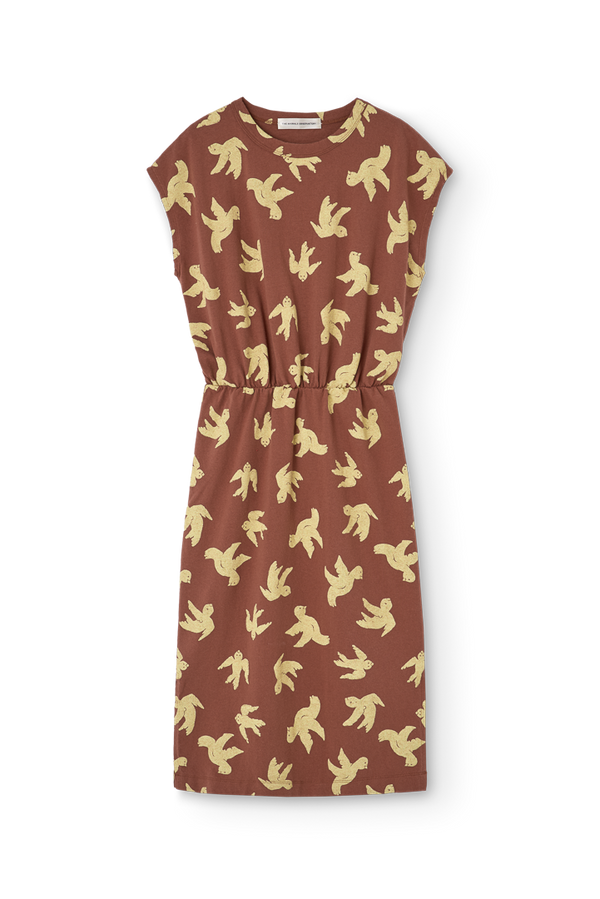 Brown Orca Midi Dress PRODUCT FRONT