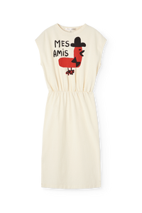 Raw White Orca Midi Dress COVER