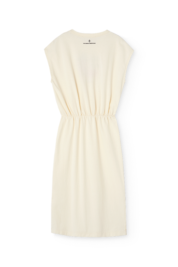 Raw White Orca Midi Dress PRODUCT BACK