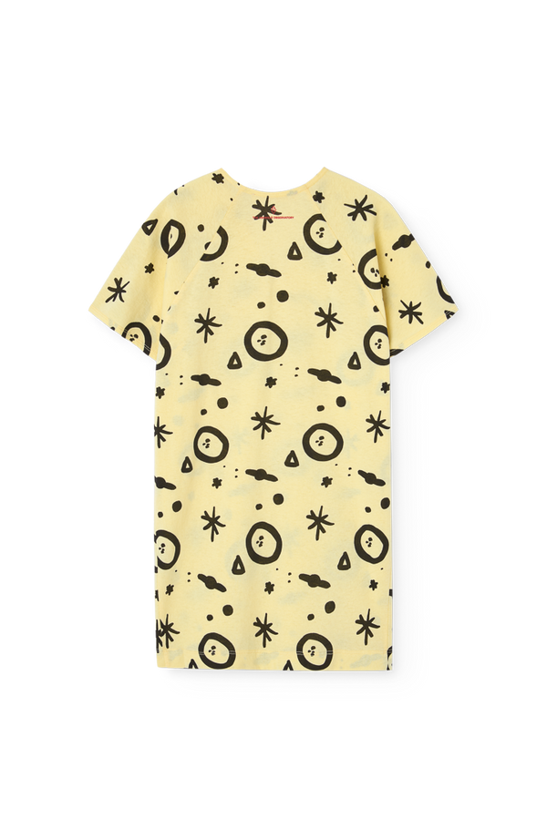 Soft Yellow Walrus Dress PRODUCT BACK