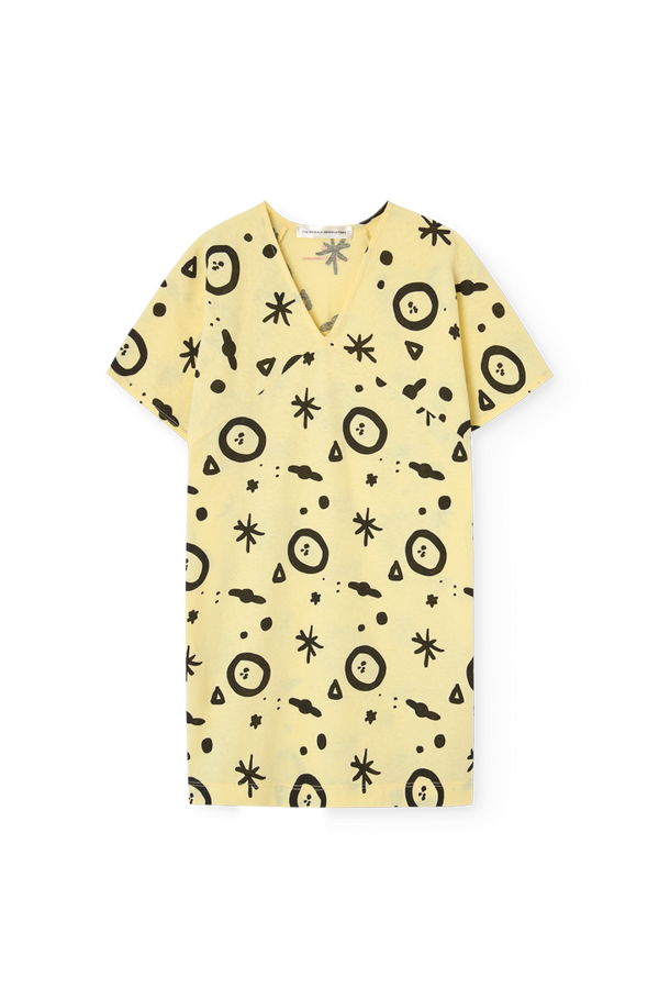Soft Yellow Walrus Dress PRODUCT FRONT