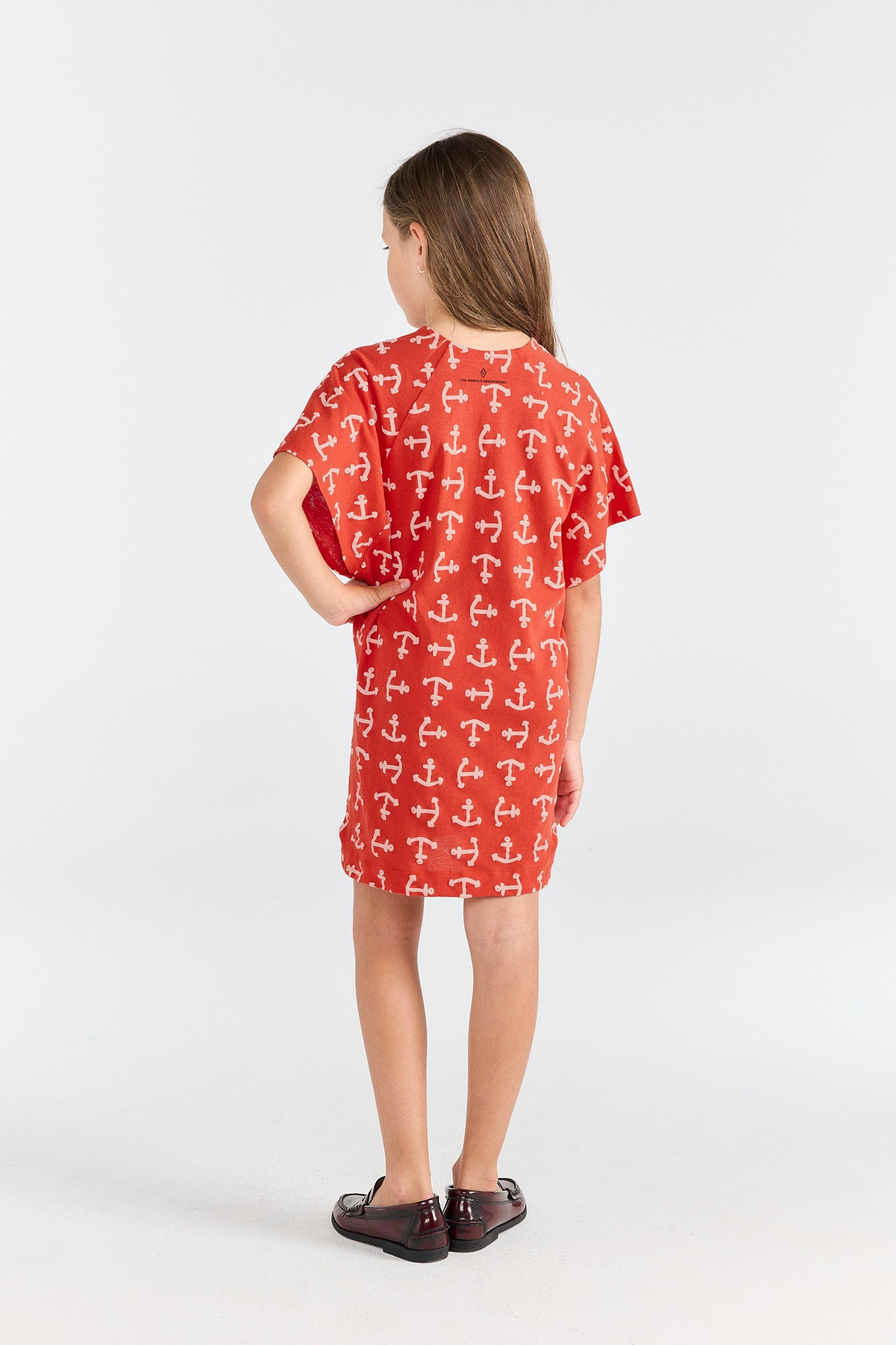 Anchors Walrus Dress MODEL BACK
