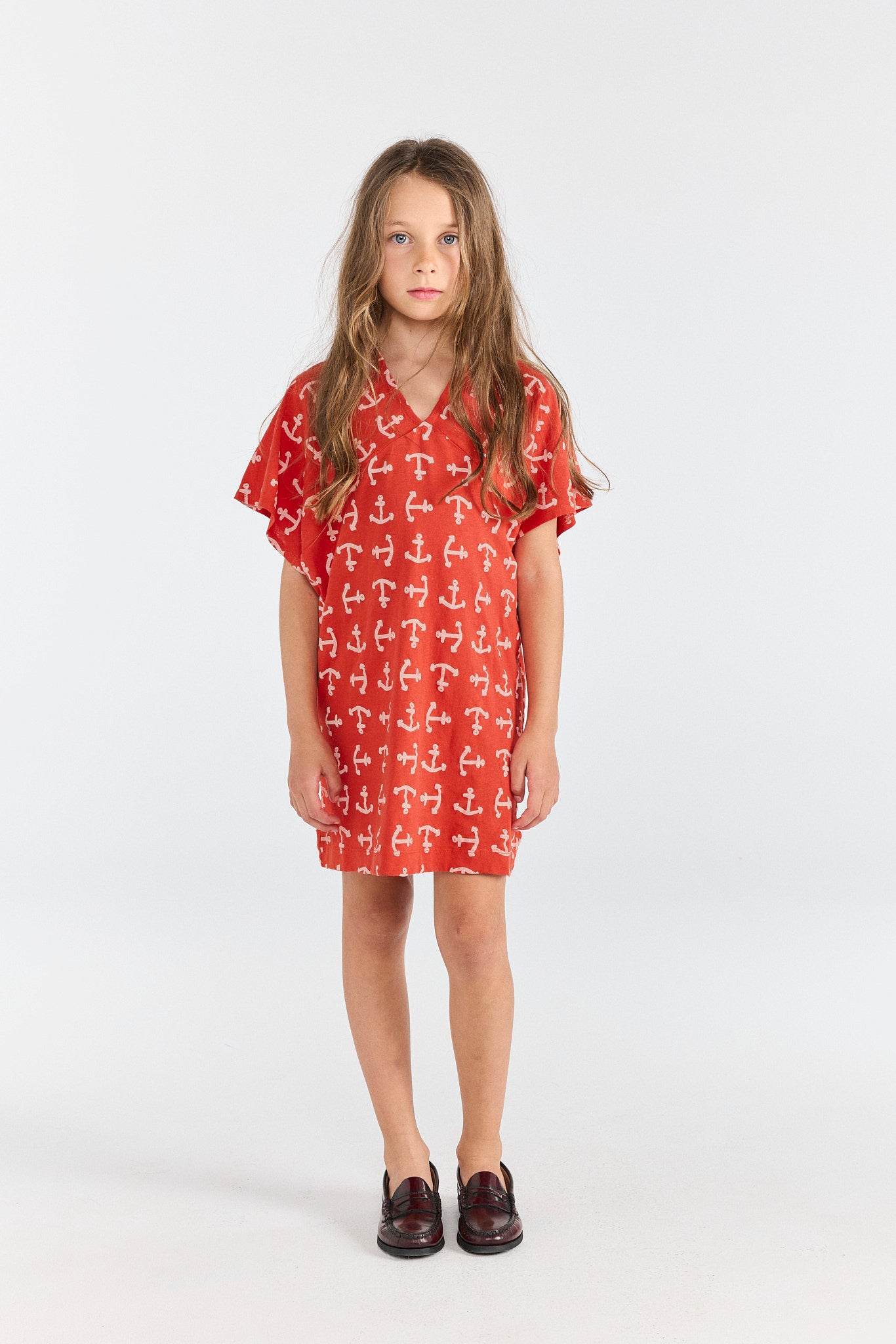Anchors Walrus Dress MODEL FRONT