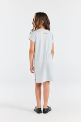 Blue Gorilla Dress MODEL BACK