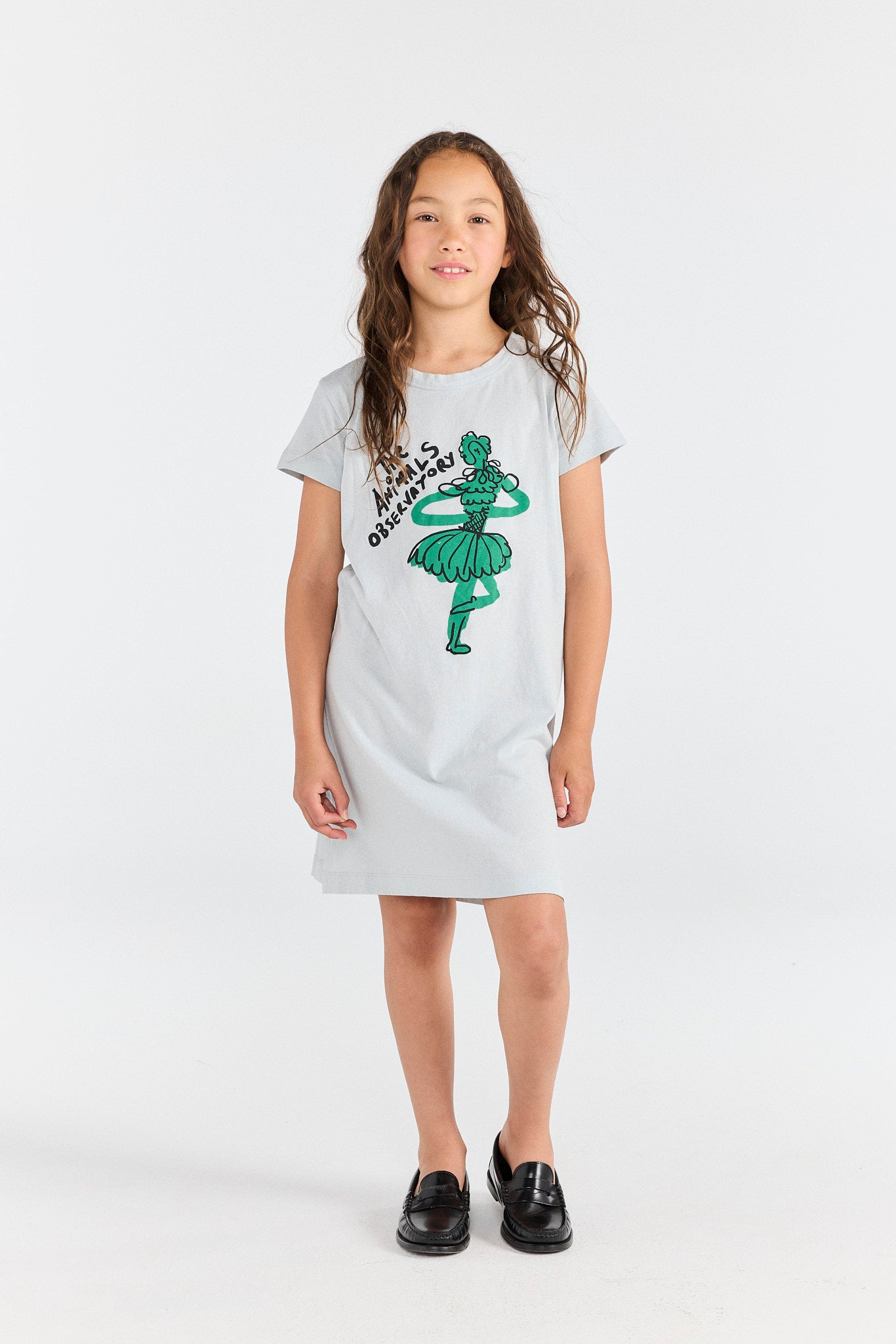 Blue Gorilla Dress MODEL FRONT