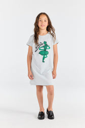 Blue Gorilla Dress MODEL FRONT