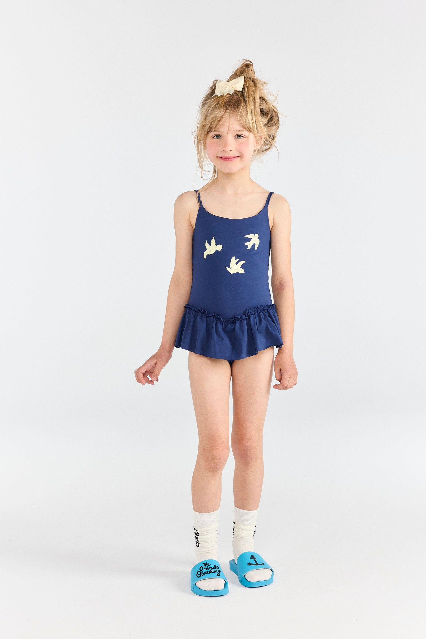 Deep Blue Clownfish Swimsuit MODEL FRONT