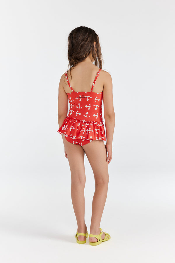 Anchors Clownfish Swimsuit MODEL BACK