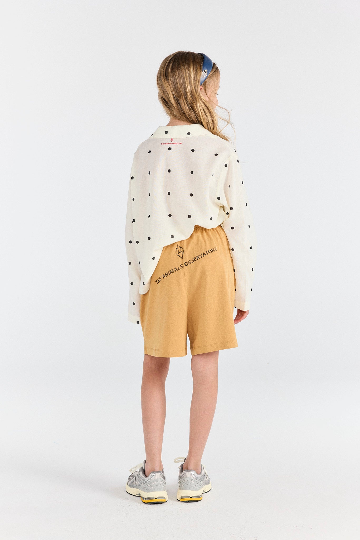 Raw White Wolf Shirt MODEL BACK