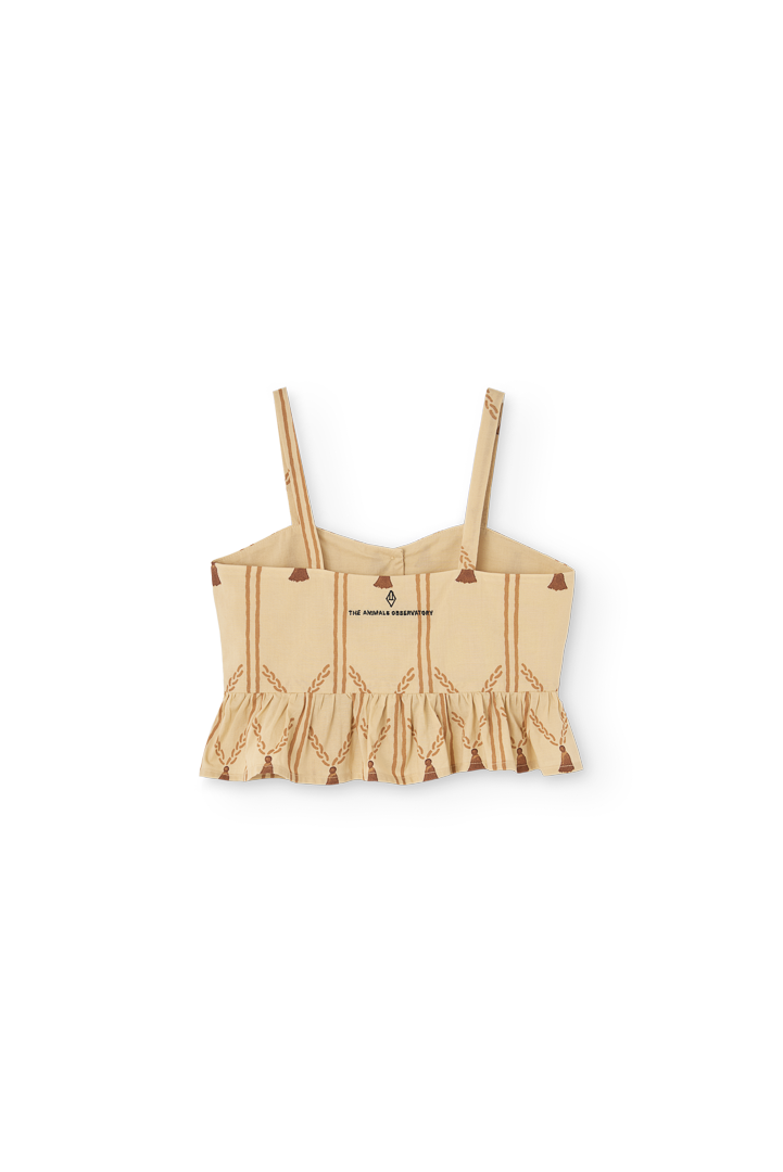 Soft Brown Quail Top PRODUCT BACK