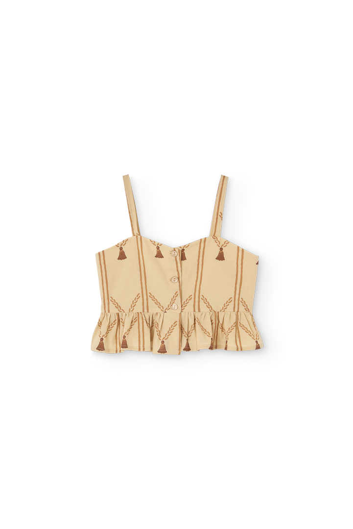 Soft Brown Quail Top PRODUCT FRONT