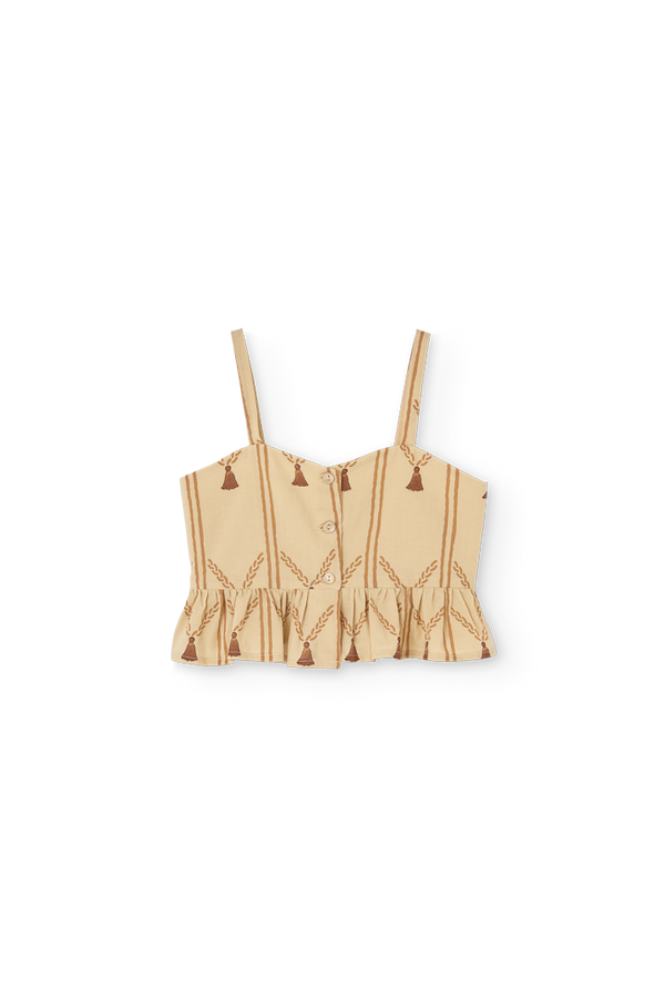 Soft Brown Quail Top PRODUCT FRONT