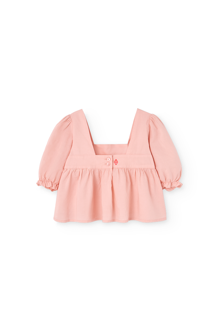 Soft Pink Mandril Blouse PRODUCT BACK