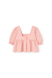 Soft Pink Mandril Blouse PRODUCT BACK