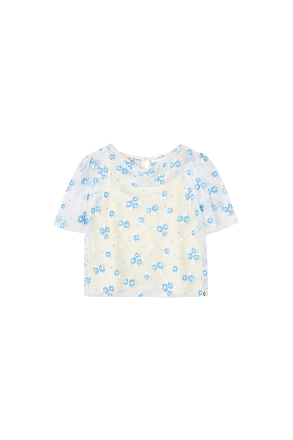 Raw White Seagull Blouse PRODUCT FRONT