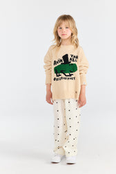 Raw White Antelope Pants MODEL FRONT