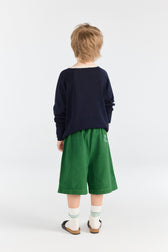 Dark Garden Monkey Bermuda Shorts MODEL BACK
