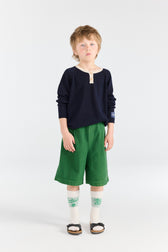 Dark Garden Monkey Bermuda Shorts MODEL FRONT