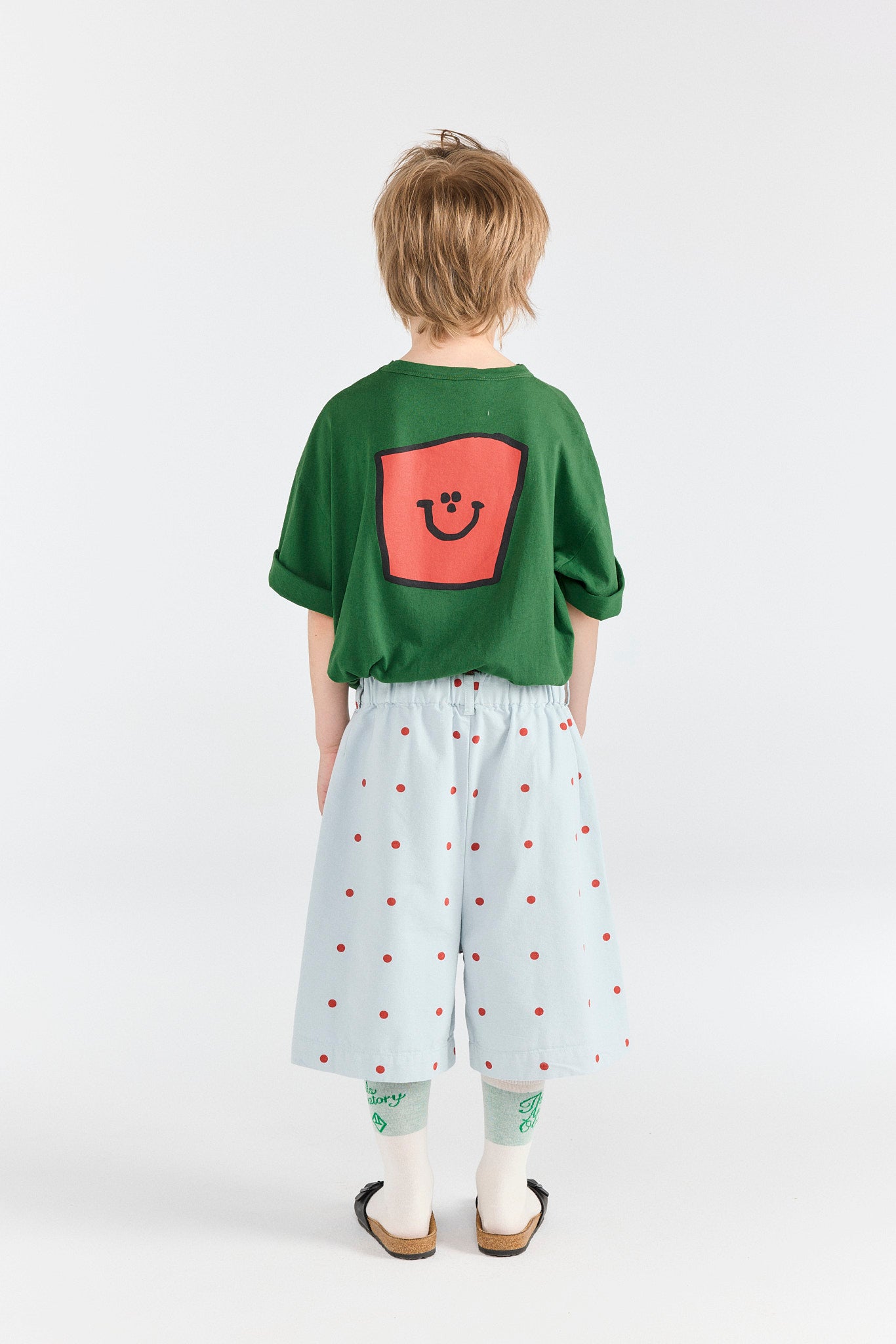 Blue Monkey Bermuda Shorts MODEL BACK