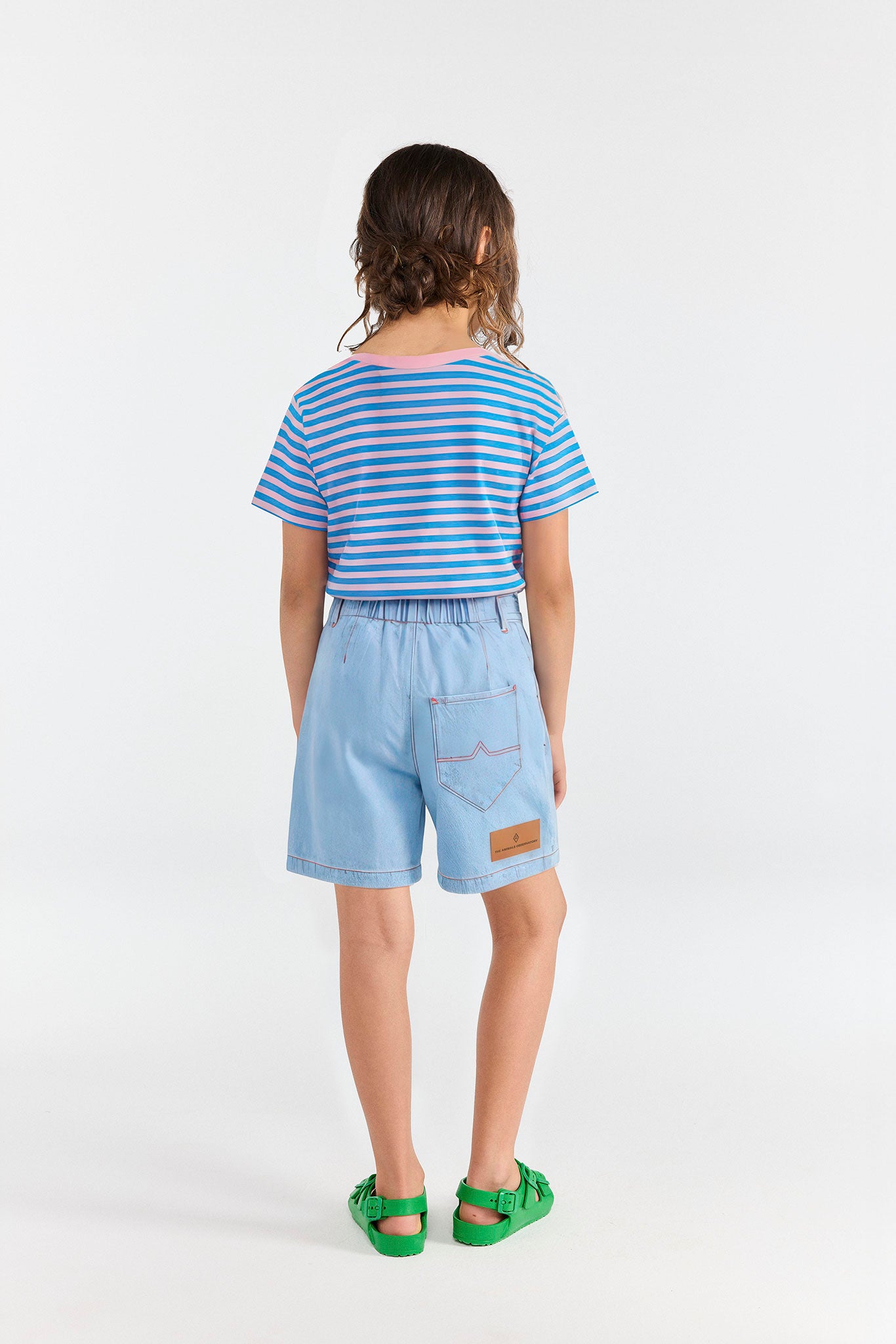 Short en jean Muntjac Bleu clair