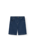 Short en jean Muntjac Bleu