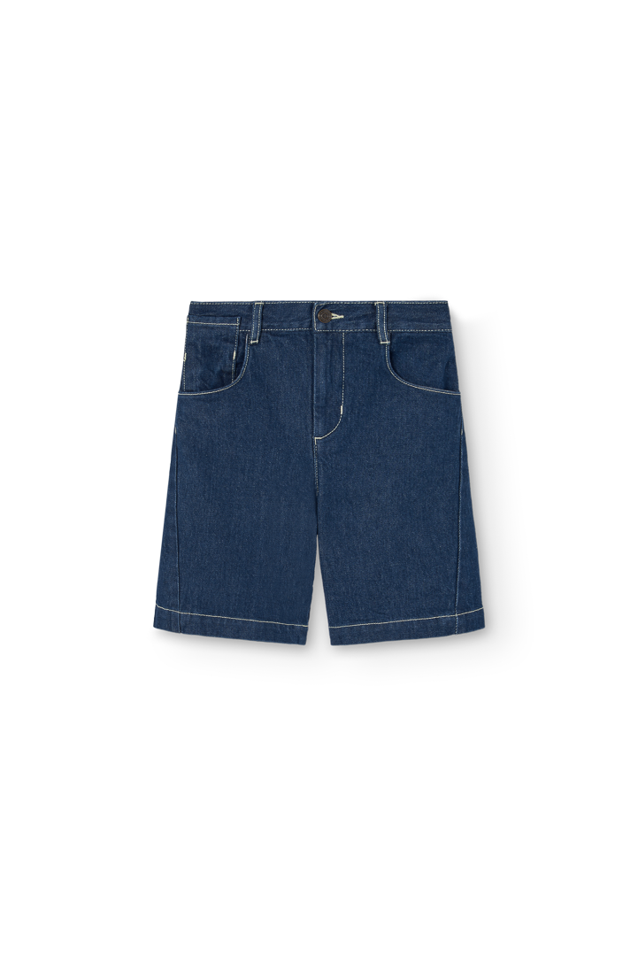 Blue Muntjac Denim Shorts PRODUCT FRONT