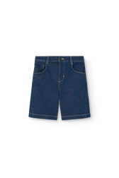 Blue Muntjac Denim Shorts PRODUCT FRONT