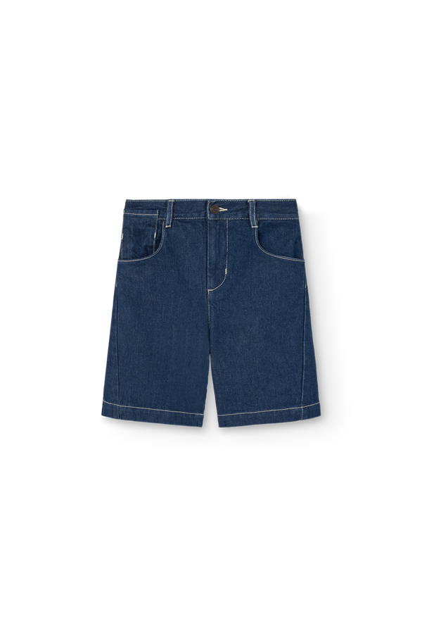 Blue Muntjac Denim Shorts PRODUCT FRONT