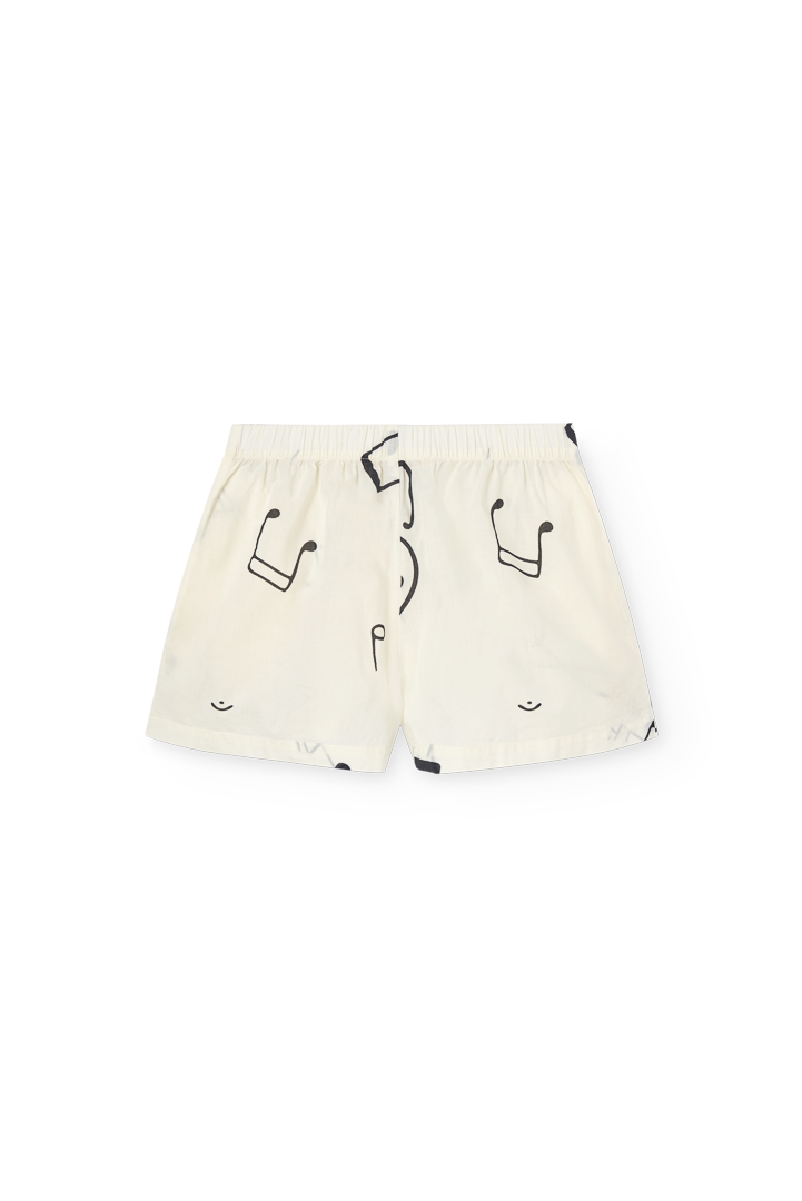 Raw White Clam Shorts PRODUCT BACK
