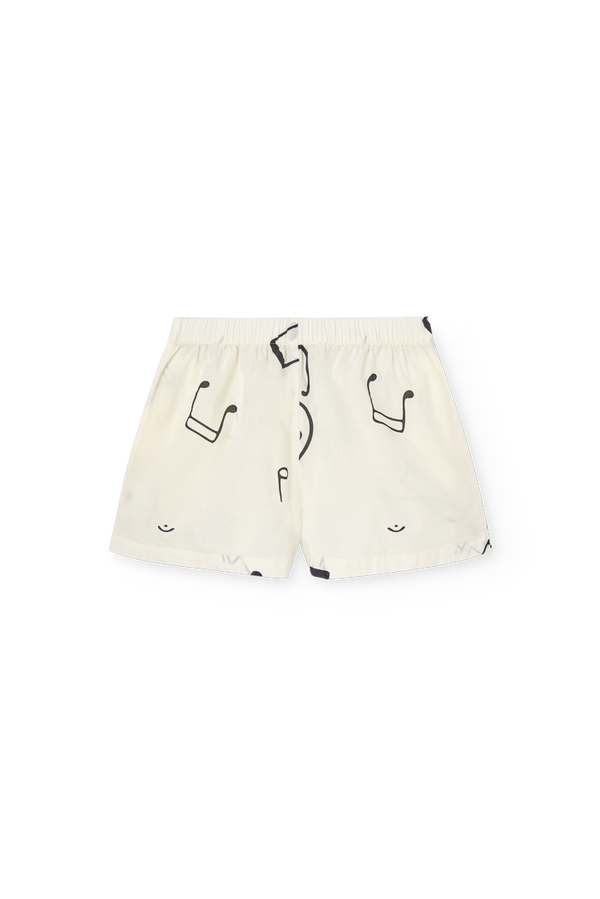 Raw White Clam Shorts PRODUCT BACK