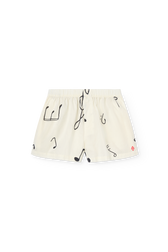 Raw White Clam Shorts PRODUCT FRONT