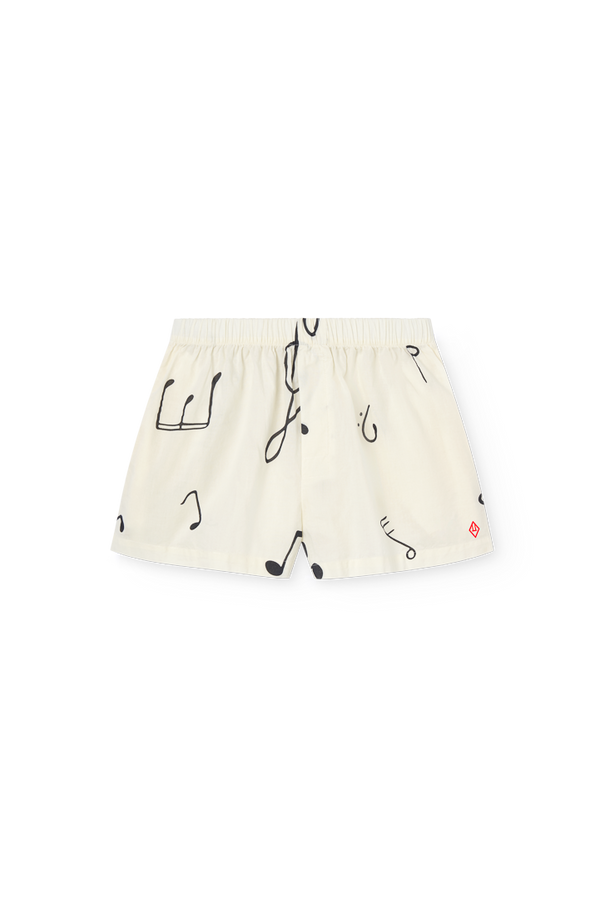 Raw White Clam Shorts PRODUCT FRONT