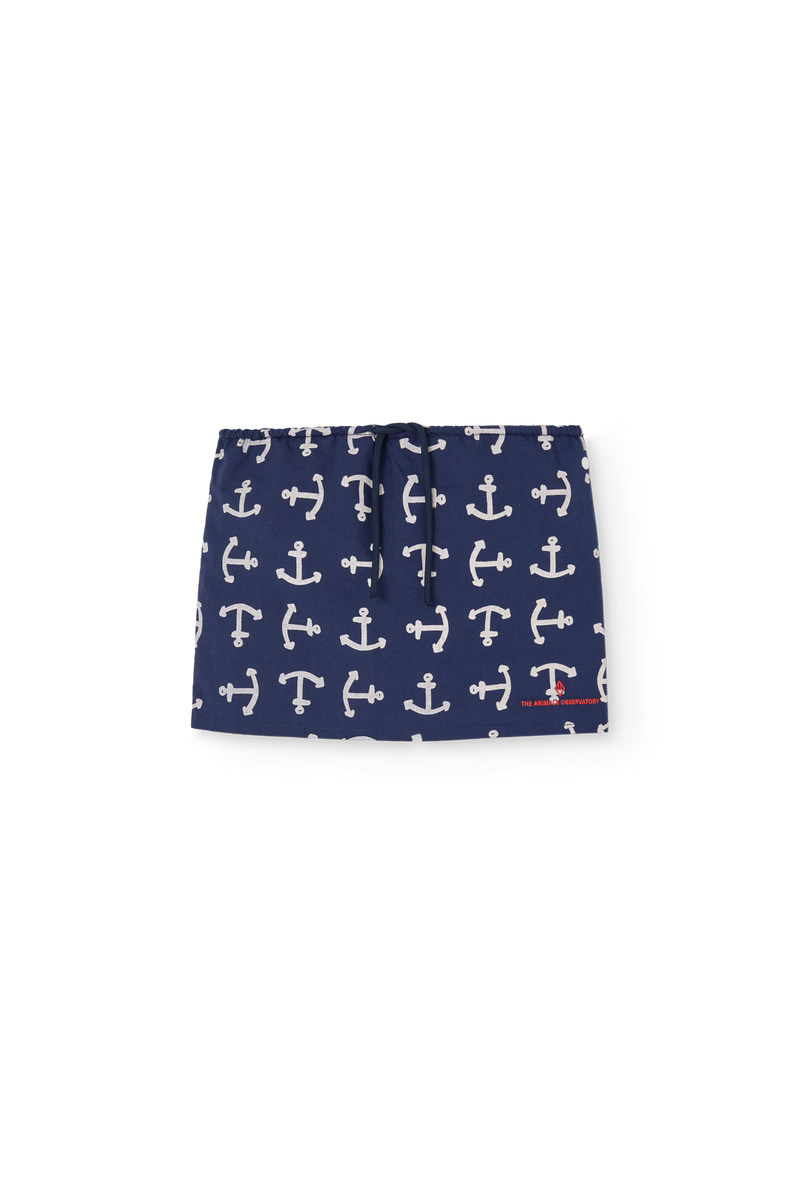 Deep Blue Shrimp Mini Skirt COVER