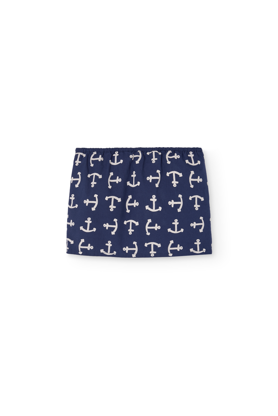 Deep Blue Shrimp Mini Skirt PRODUCT BACK